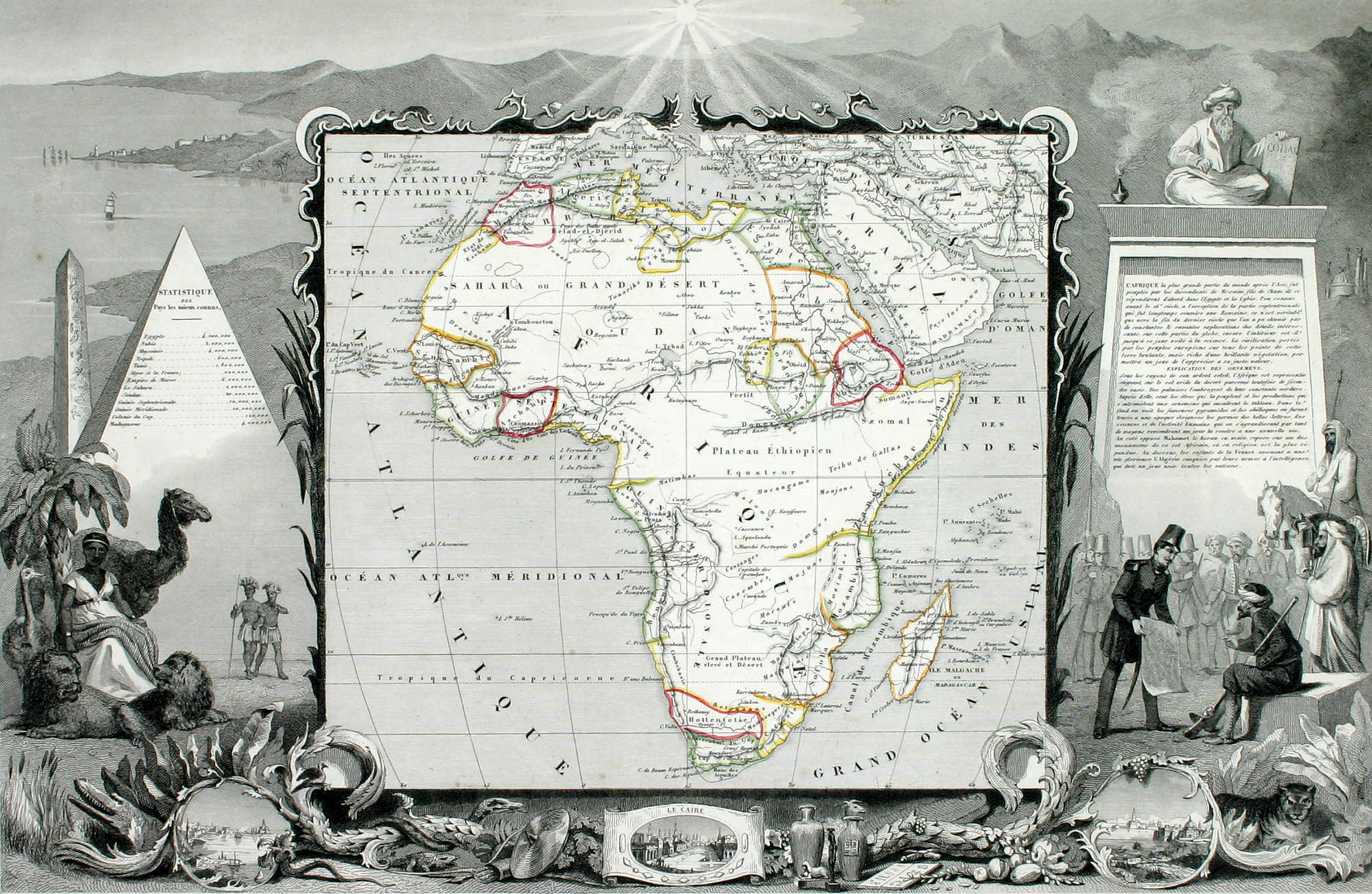 Victor Levasseur, Afrique, ca. 1845. Courtesy of DePaul University Special Collections, Richard Houk Cartographic Collection.